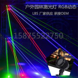 工厂供应激光草坪灯 红绿蓝RGB满天星