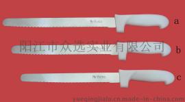 畅销 KP0027 优质不锈钢 白色PP柄  锋利耐用面包刀3件套  厨房用具