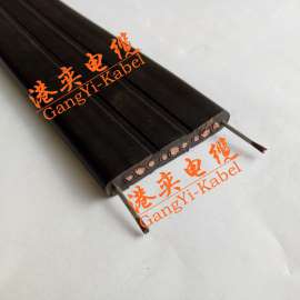 行车专用双钢丝扁电缆-带钢丝扁电缆厂家