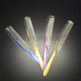 一次性洗漱用品 一次性梳子 酒店宾馆一次性双色长条梳批发,旅馆客房专用8g梳子独立包装