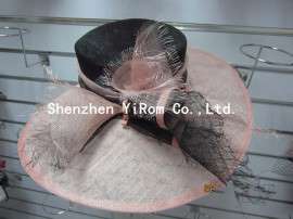YRSM13052 麻纱帽, lady's hat, sinamay hat