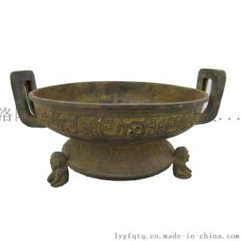青铜器仿古工艺礼品，洗盆 古代祭祀时摆祭品的礼器 婚庆道具摆件