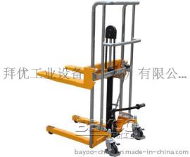 BAYOO/拜优BHY20001手动堆高车 液压堆垛机 脚踏式堆垛车