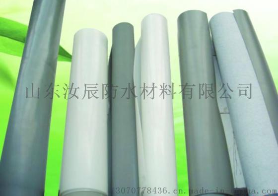 厂家直销PVC防水卷材 一面压花一面带布防水材料 屋面 地下室施工
