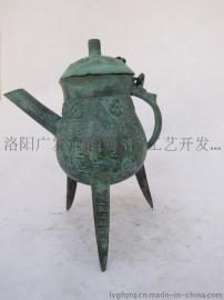 洛阳广发青铜器、酒斝仿古工艺摆件、厂家直销