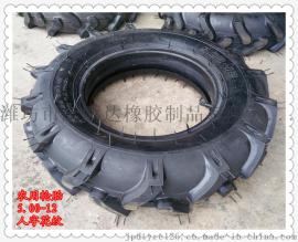 农用微耕机 拖拉机 田园管理机轮胎500-12 5.00-12 R-1 人字花纹轮胎