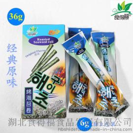 食得福经典原味海苔卷6g*6根*24盒/箱