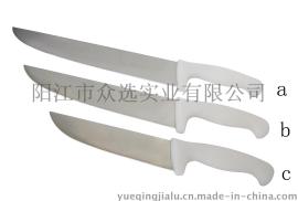 KP0050 优质不锈钢 PP柄  屠夫刀3件套  厨房用具