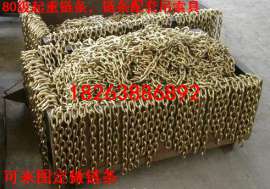 供应耐磨防腐22x66mm起重链条，承重拉力15.3t起重链条，双肢链条吊索具厂家