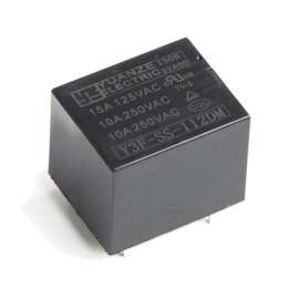 厂家生产12V/15A/125VAC/0.36W/直流A型T73继电器 JQC-3FF-S-H继电器