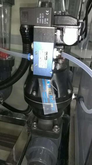 DN40气动常闭UPVC衬胶隔膜阀 海水淡化用
