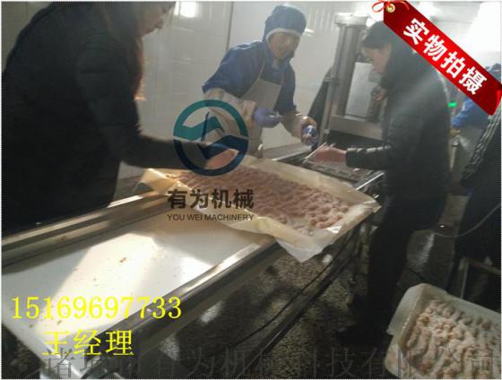 鸡块上粉机，鸡块裹粉机