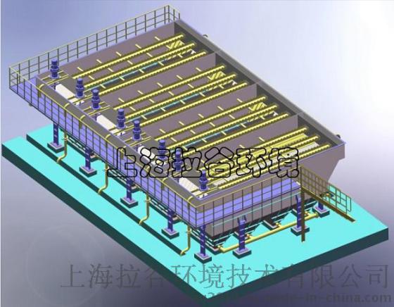 上海拉谷 1500m3/h大型斜管沉淀器