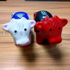 发泡奶牛公仔/儿童玩具公仔/pu泡沫公仔/环保礼品玩具/pu球